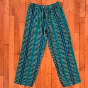 Vintage 100% cotton Guatemalan fabric pants